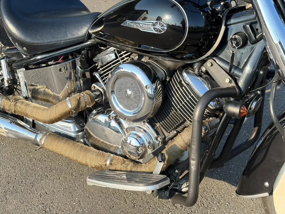 Yamaha Dragstar 1100 2007, чёрный, фото 2