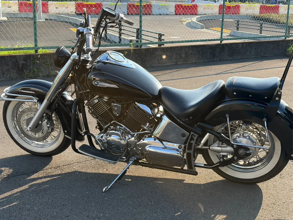 Yamaha Dragstar 1100 2007, чёрный, фото 7
