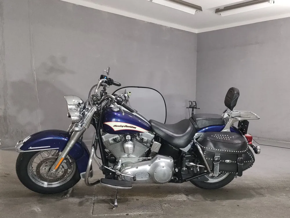 Harley-Davidson FLST1450 2006, white / blue, фото 2