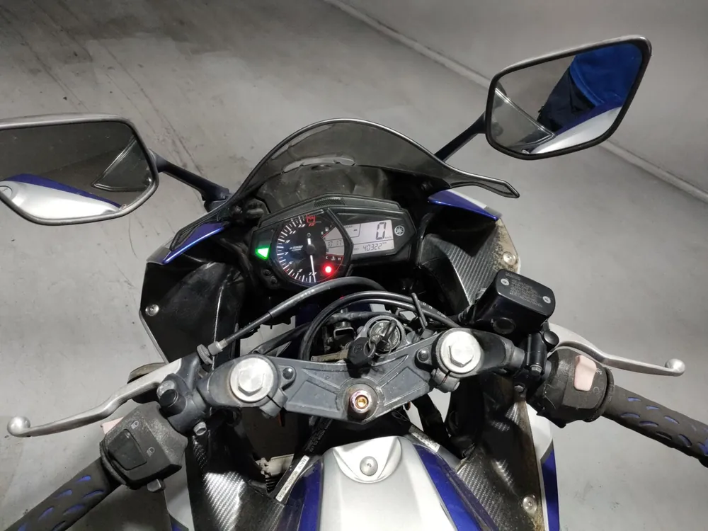 Yamaha YZF-R25, серебристый, синий, фото 5