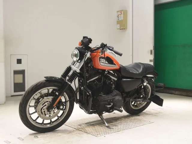 Harley-Davidson XL883R 2005, чёрный, оранжевый, фото 4