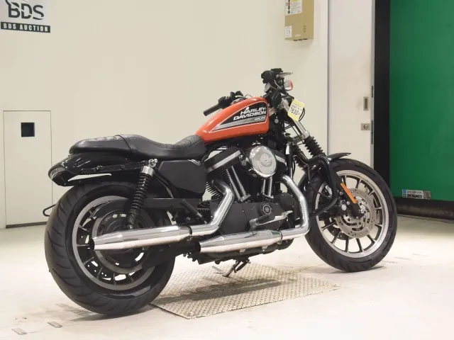 Harley-Davidson XL883R 2005, чёрный, оранжевый, фото 5