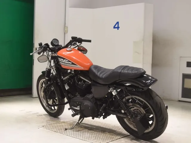 Harley-Davidson XL883R 2005, чёрный, оранжевый, фото 6