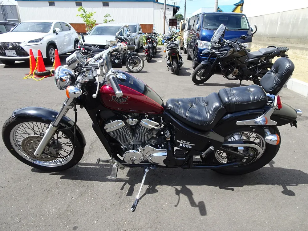 Honda Steed 400 1992, black /w red, фото 2