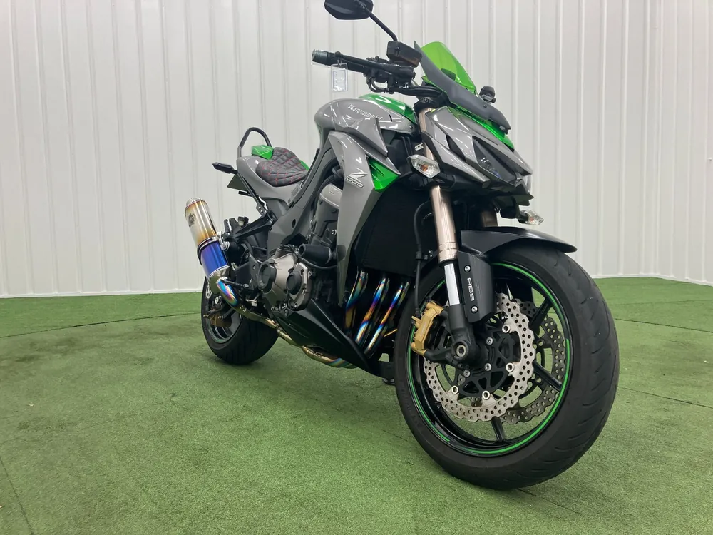 Kawasaki Z1000 ABS 2014, green/gray, фото 5