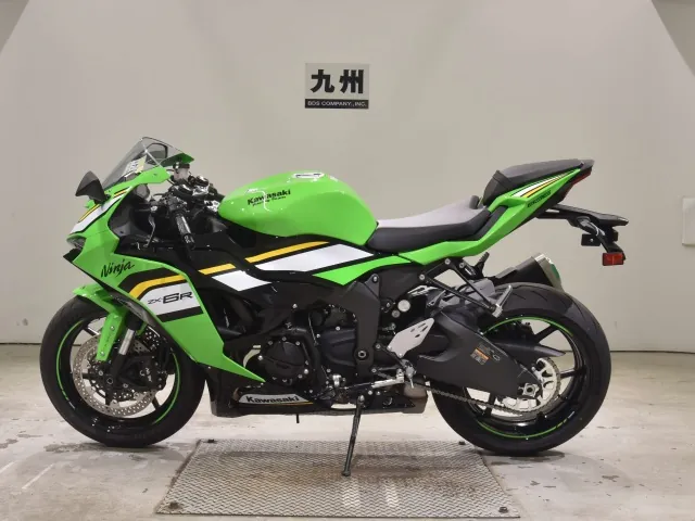 Kawasaki Zx-6Ra 2026, чёрный, зелёный, фото 2