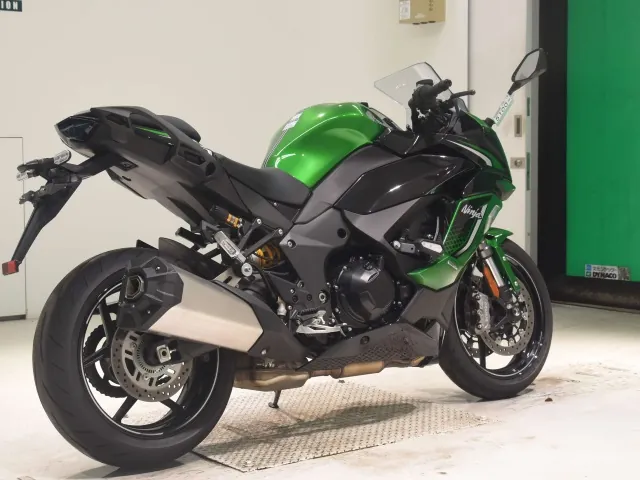Kawasaki Ninja 1100SX 2026, black | green, фото 5