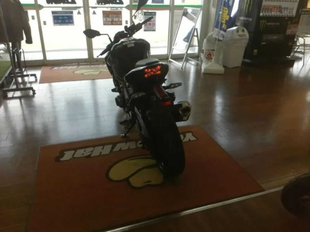 Kawasaki Z900-2 2019, black / lime, фото 5