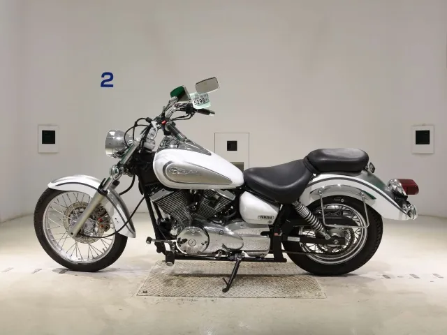 Yamaha Dragstar 250, белый, серебристый, фото 2
