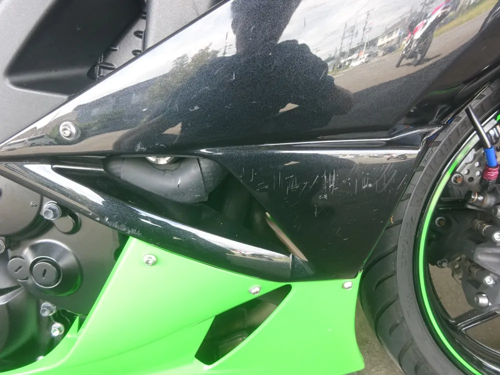 Kawasaki Ninja ZX-6R 2010, black/green, фото 15
