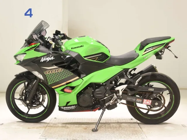 Kawasaki Ninja 400 2020, black | green, фото 2