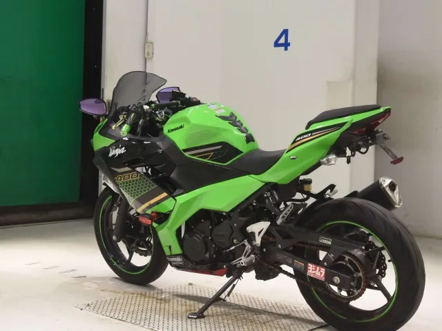 Kawasaki Ninja 400 2020, black | green, фото 6