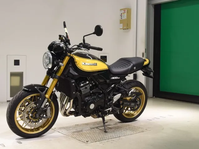 Kawasaki Z900RS, чёрный, жёлтый, фото 4
