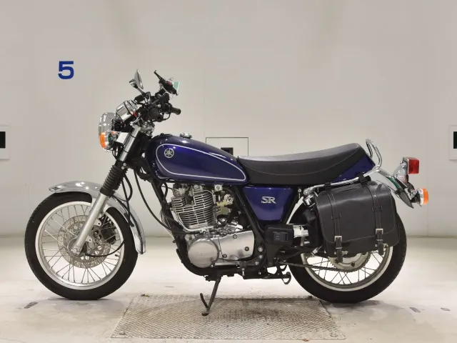 Yamaha SR400 2019, blue | silver, фото 2