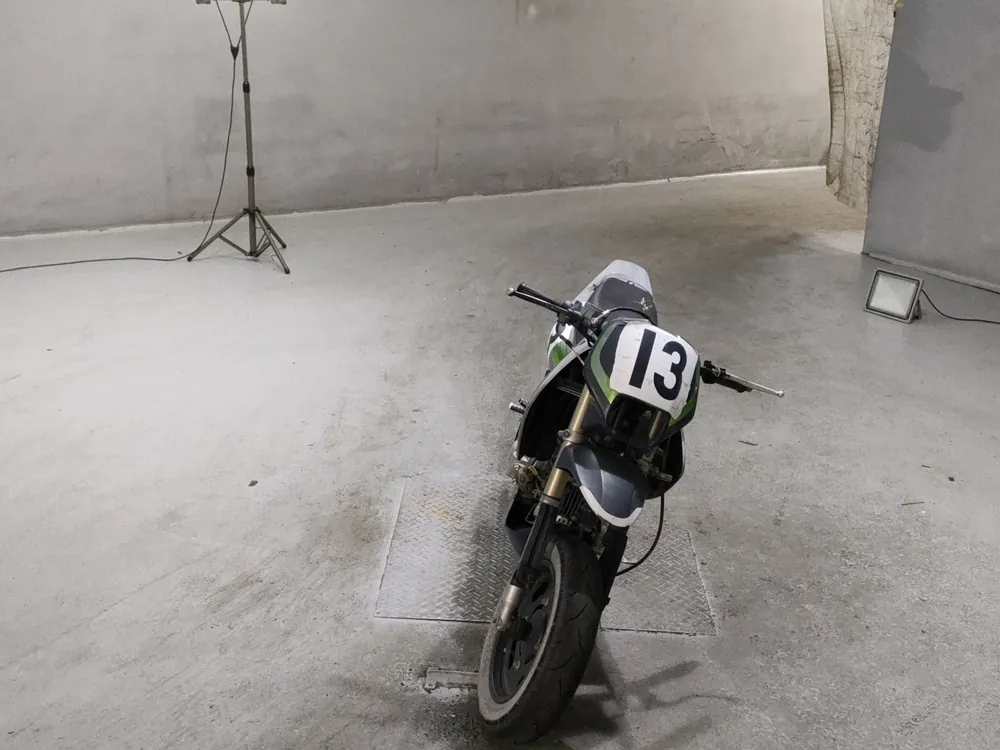 Kawasaki KSR110, black / green, фото 3