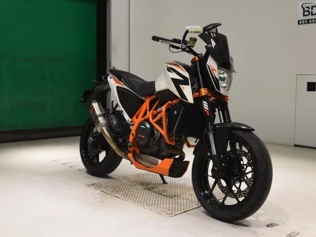 KTM 690 DUKE R 2014, white | orange, фото 3