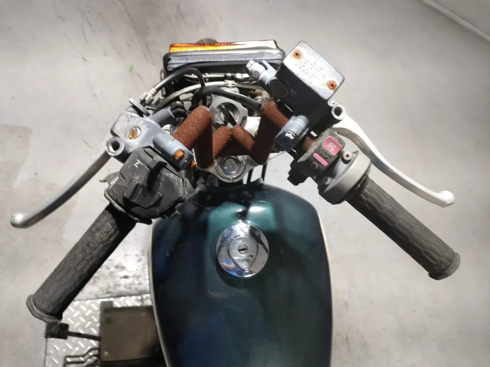 Honda CB400SS, белый, зелёный, фото 5