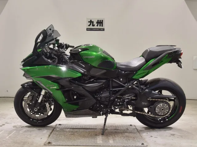 Kawasaki Ninja H2 SX 2021, black | green, фото 2