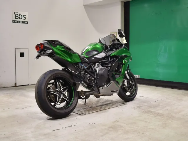 Kawasaki Ninja H2 SX 2021, black | green, фото 5