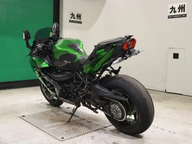 Kawasaki Ninja H2 SX 2021, black | green, фото 6