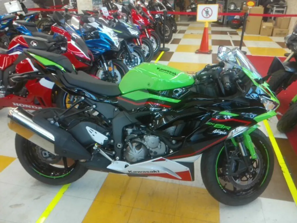 Kawasaki Zx-6Ra 2020, чёрный, lime, фото 10