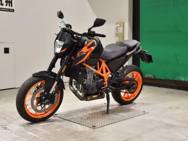 KTM 690 DUKE R 2017, black | orange, фото 4