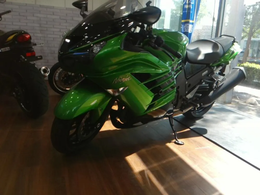 Kawasaki Zx-14R 2017, black/green, фото 5