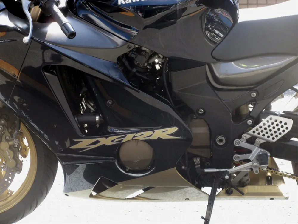 Kawasaki ZX-12R 2003, navy blue/gold, фото 14