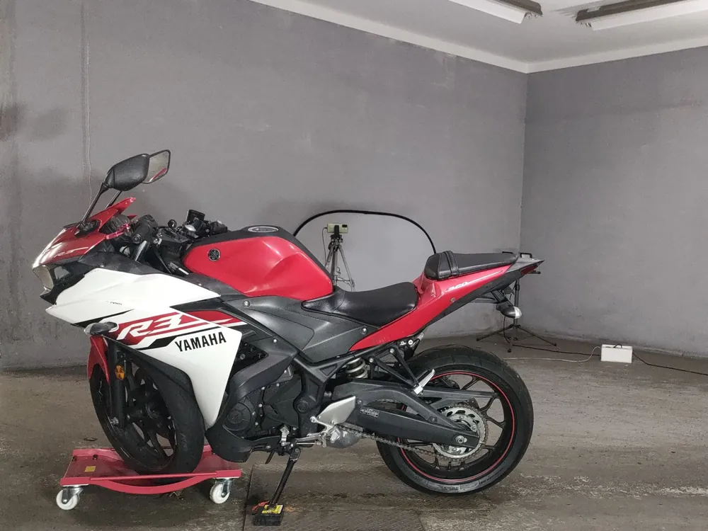 Yamaha YZF-R3 2015, white / red, фото 2