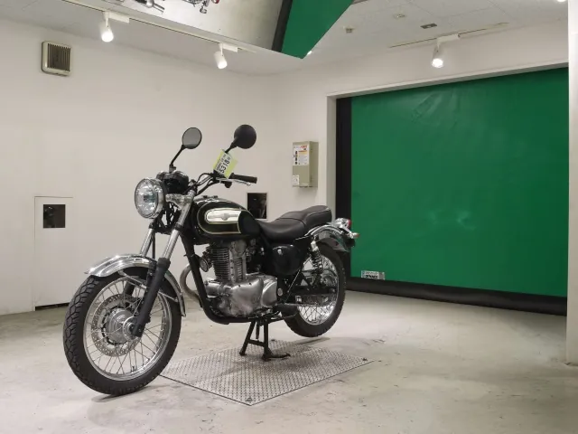 Kawasaki Estrella, белый, зелёный, фото 4