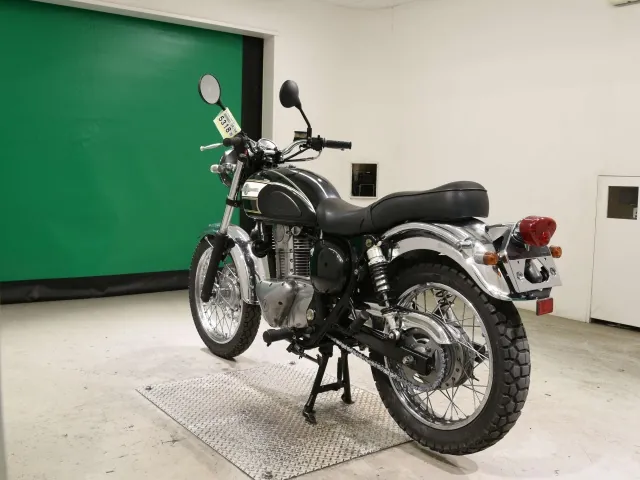 Kawasaki Estrella, белый, зелёный, фото 6