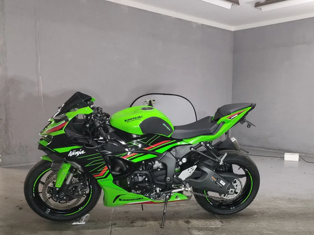 Kawasaki Zx-6Ra 2024, black / green, фото 2