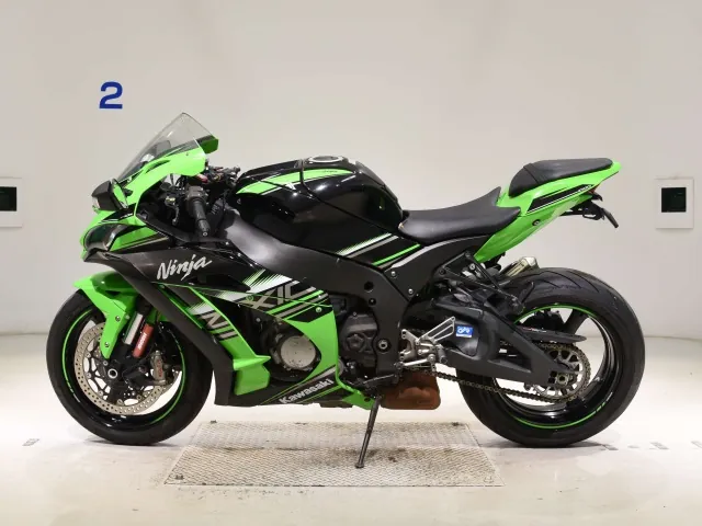 Kawasaki ZX-10RA 2017, чёрный, зелёный, фото 2