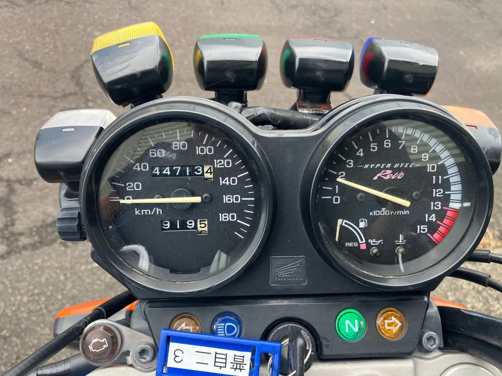 Honda CB400SB, оранжевый, серебристый, фото 3