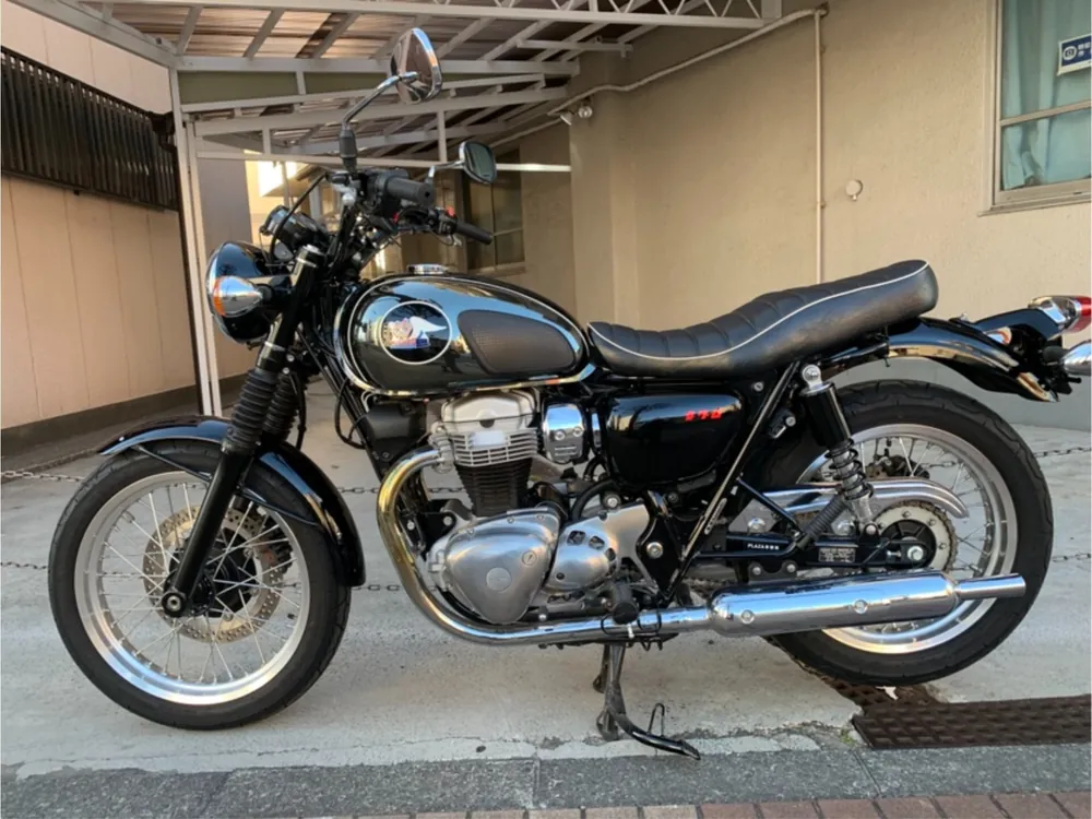 Kawasaki W800-2 2021, чёрный, фото 2