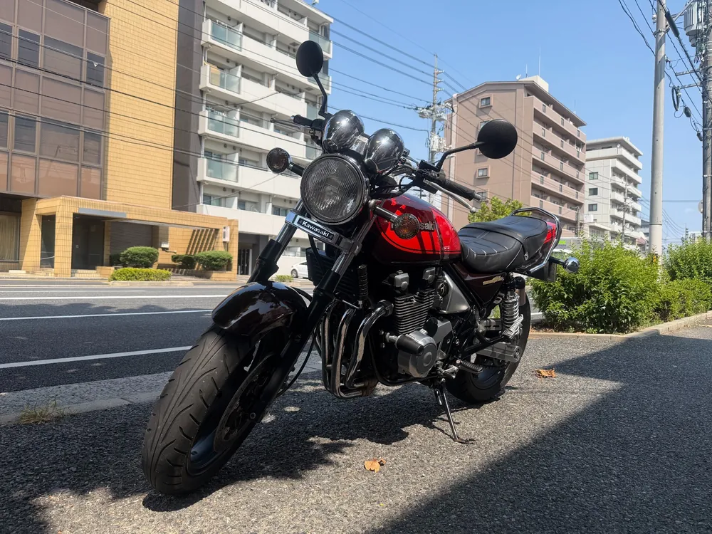 Kawasaki Zephyr 400 2011, light brown, оранжевый, фото 7