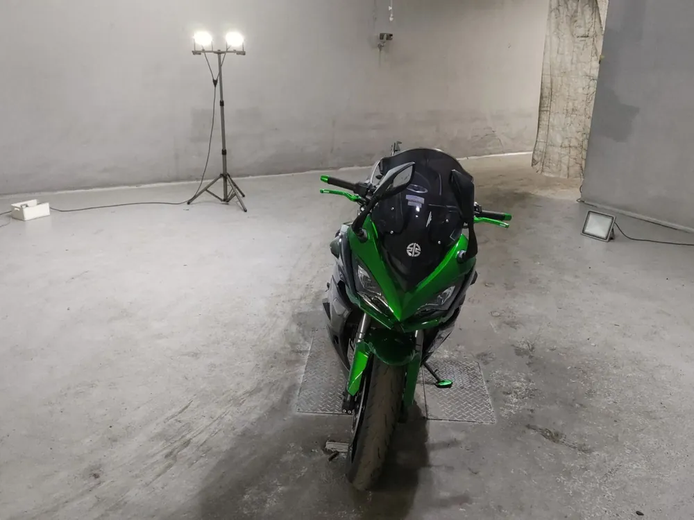 Kawasaki NINJA1000SX 2023, чёрный, зелёный, фото 3