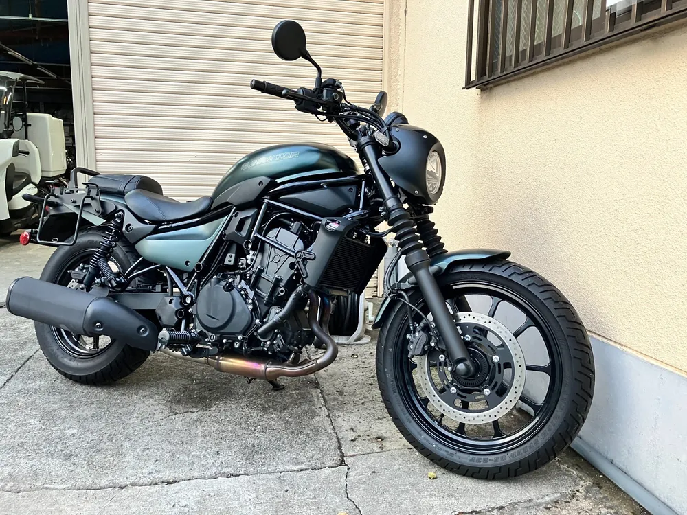 Kawasaki Eliminator 400SE 2024, black/green, фото 5