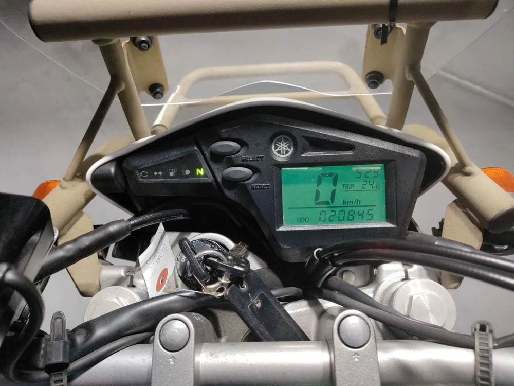 Yamaha Serow 250, белый, зелёный, фото 5