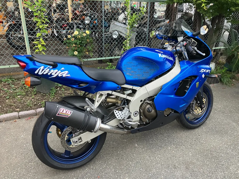 Kawasaki ZX-9R 1998, синий, фото 2
