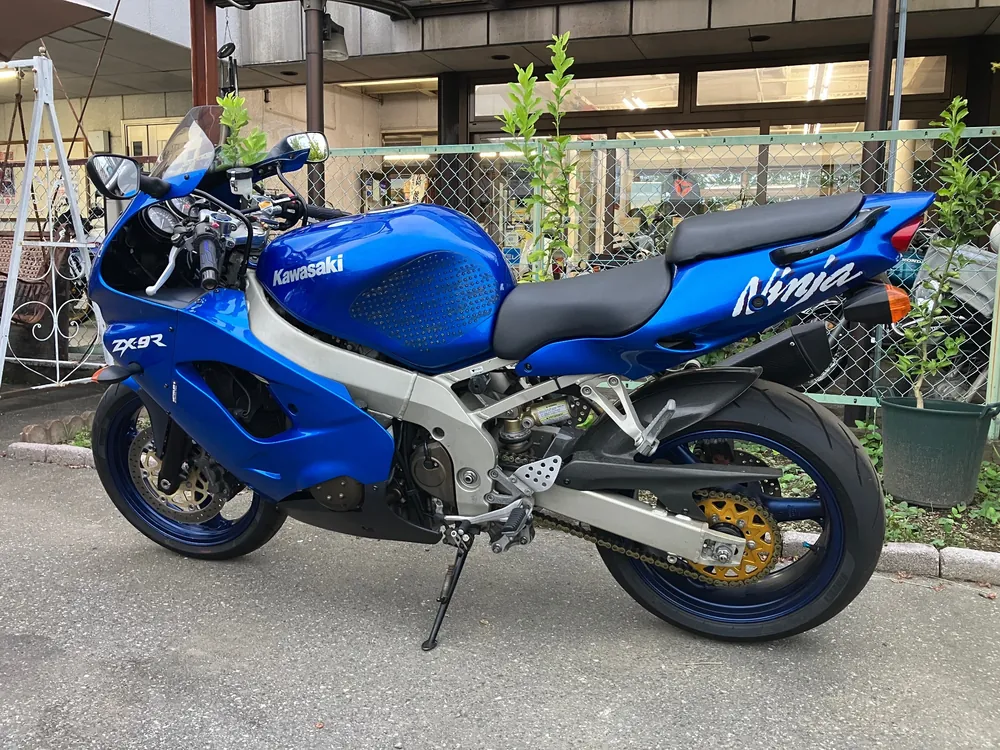 Kawasaki ZX-9R 1998, синий, фото 4