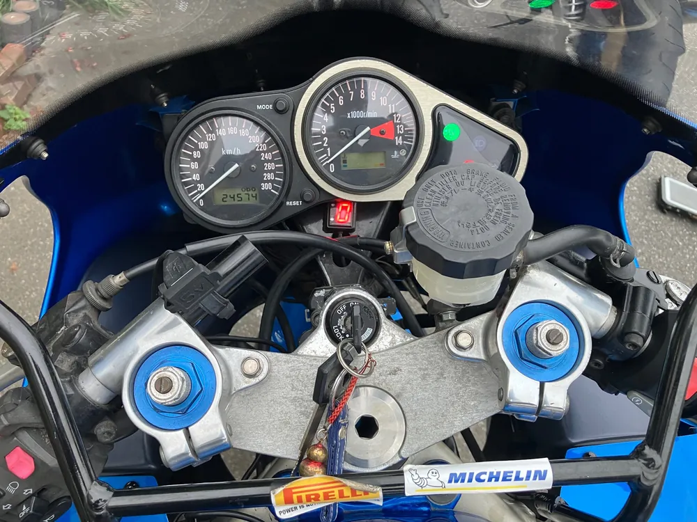 Kawasaki ZX-9R 1998, синий, фото 5