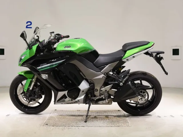 Kawasaki Ninja 1000 2011, black | green, фото 2
