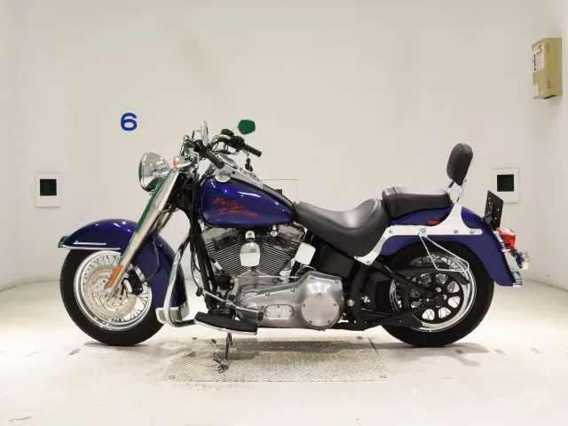 Harley-Davidson FLST1450 2005, синий, фото 2