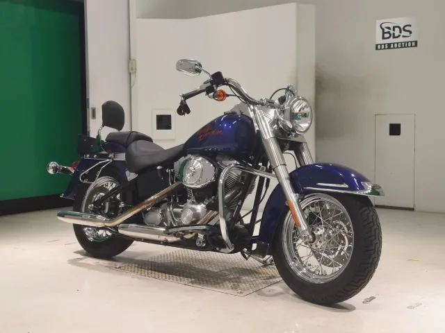 Harley-Davidson FLST1450 2005, синий, фото 3