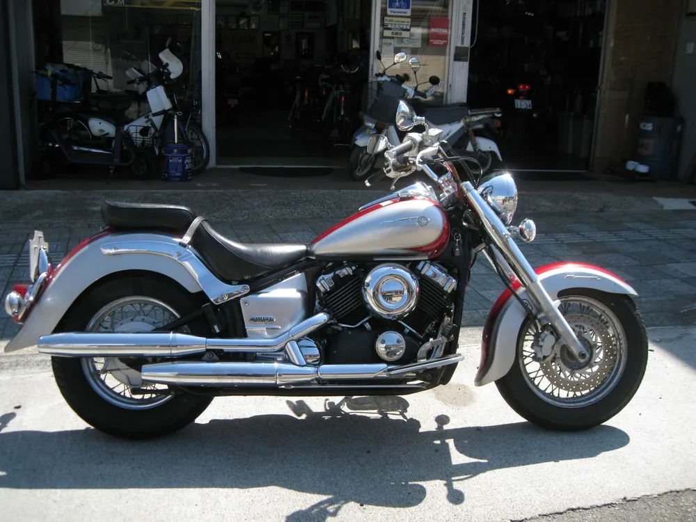 Yamaha Drag Star 400 Classic 2006, silver / red, фото 2