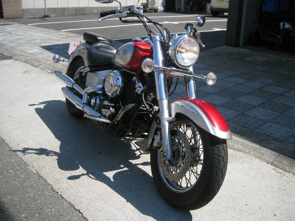 Yamaha Drag Star 400 Classic 2006, silver / red, фото 3