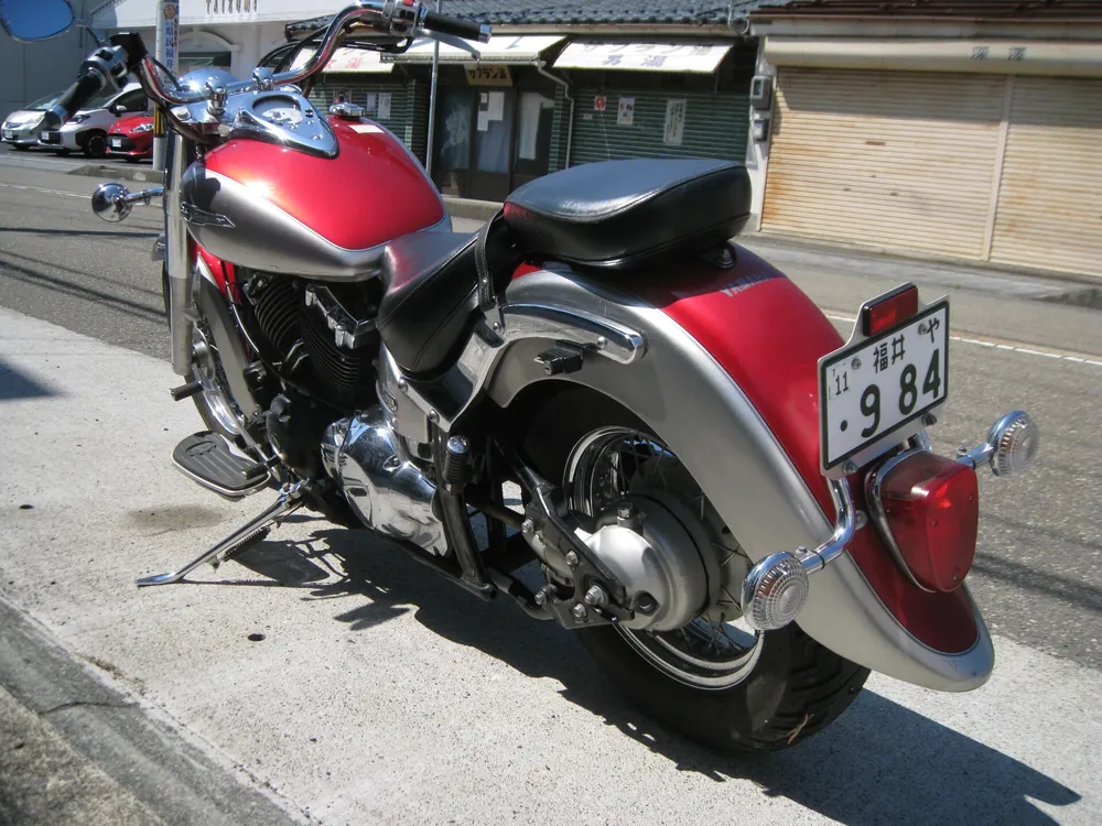 Yamaha Drag Star 400 Classic 2006, silver / red, фото 4