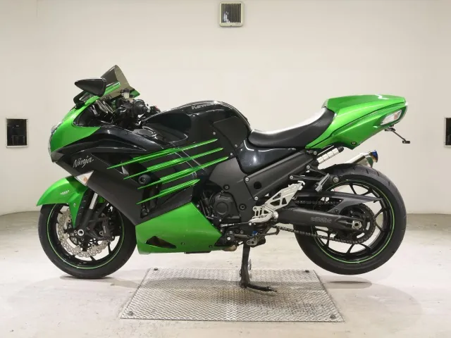 Kawasaki ZX-14RA 2014, black | green, фото 2