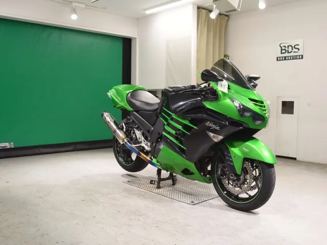 Kawasaki ZX-14RA 2014, black | green, фото 3